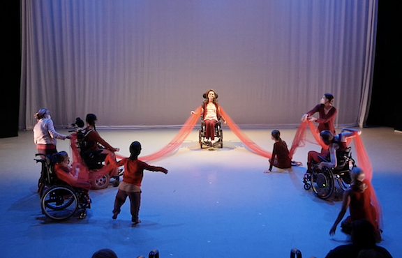 The performing company of Young Dance perform in the first Off-Kilter Cabaret